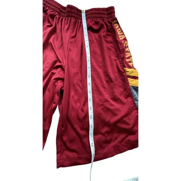Iowa State Cyclones Red & Gray Athletic Basketball Shorts Mens Small Colosseum - Picture 12 of 16